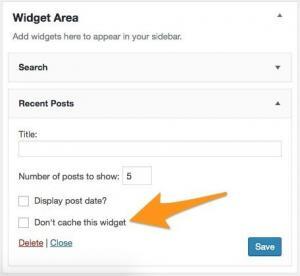 Widget Cache - Reduce the Number of SQL Queries