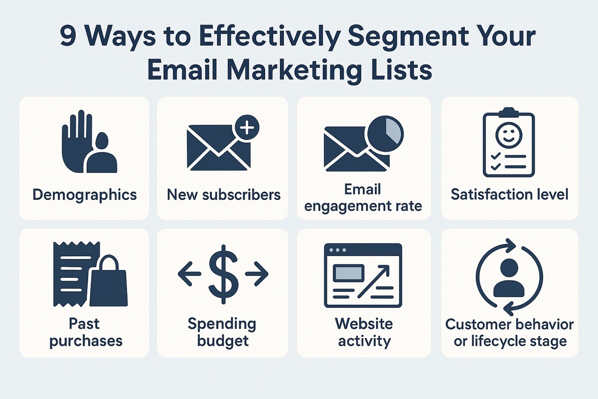 9 Ways to Effectively Segment Your Email Marketing Lists