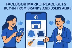 Facebook Marketplace Gains Support from Brands and Users