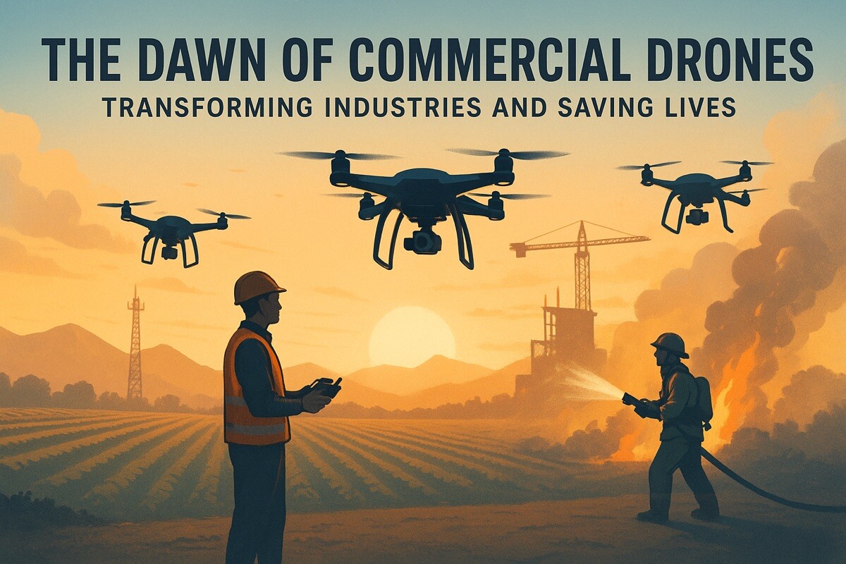 The Dawn of Commercial Drones: Transforming Industries and Saving Lives