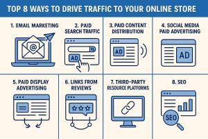 Top 8 Ways to Drive Traffic to Your Online Store