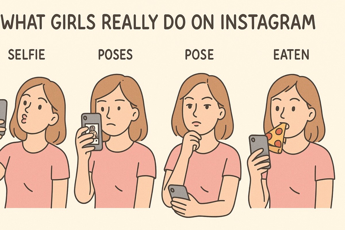 What Girls Actually Do on Instagram