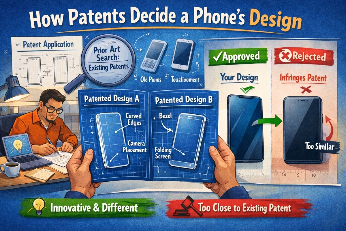 How Patents Decide a Phone's Design
