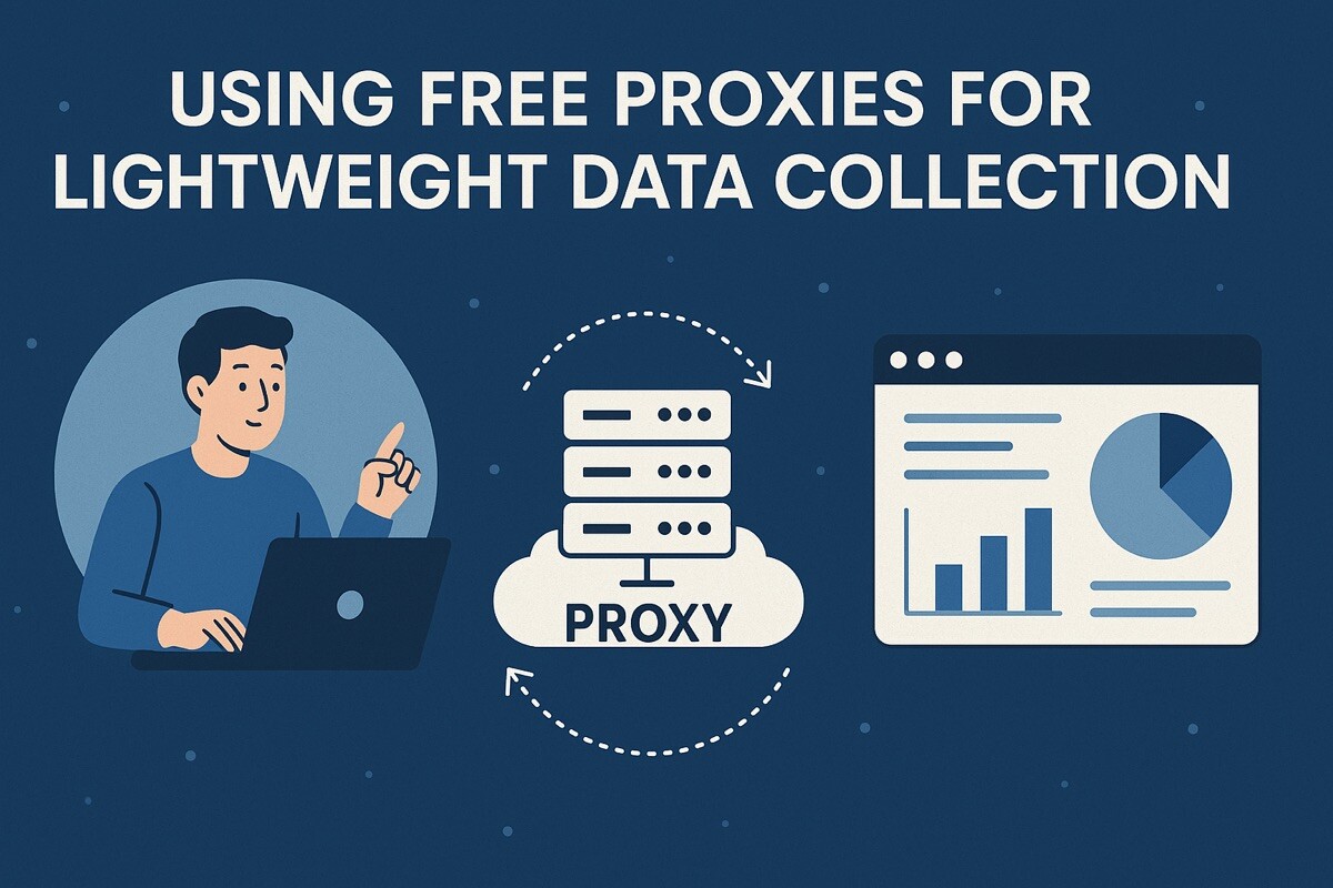 Using Free Proxies for Efficient Data Gathering