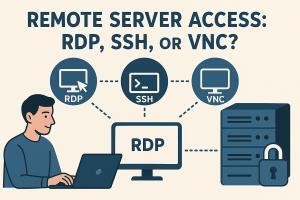 Choosing the Best Remote Server Access Method: RDP, SSH, or VNC