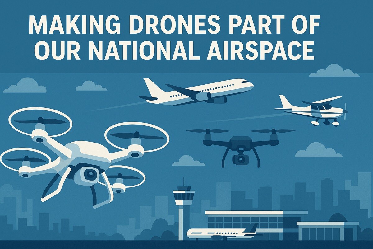 Integrating Drones into National Airspace Safely