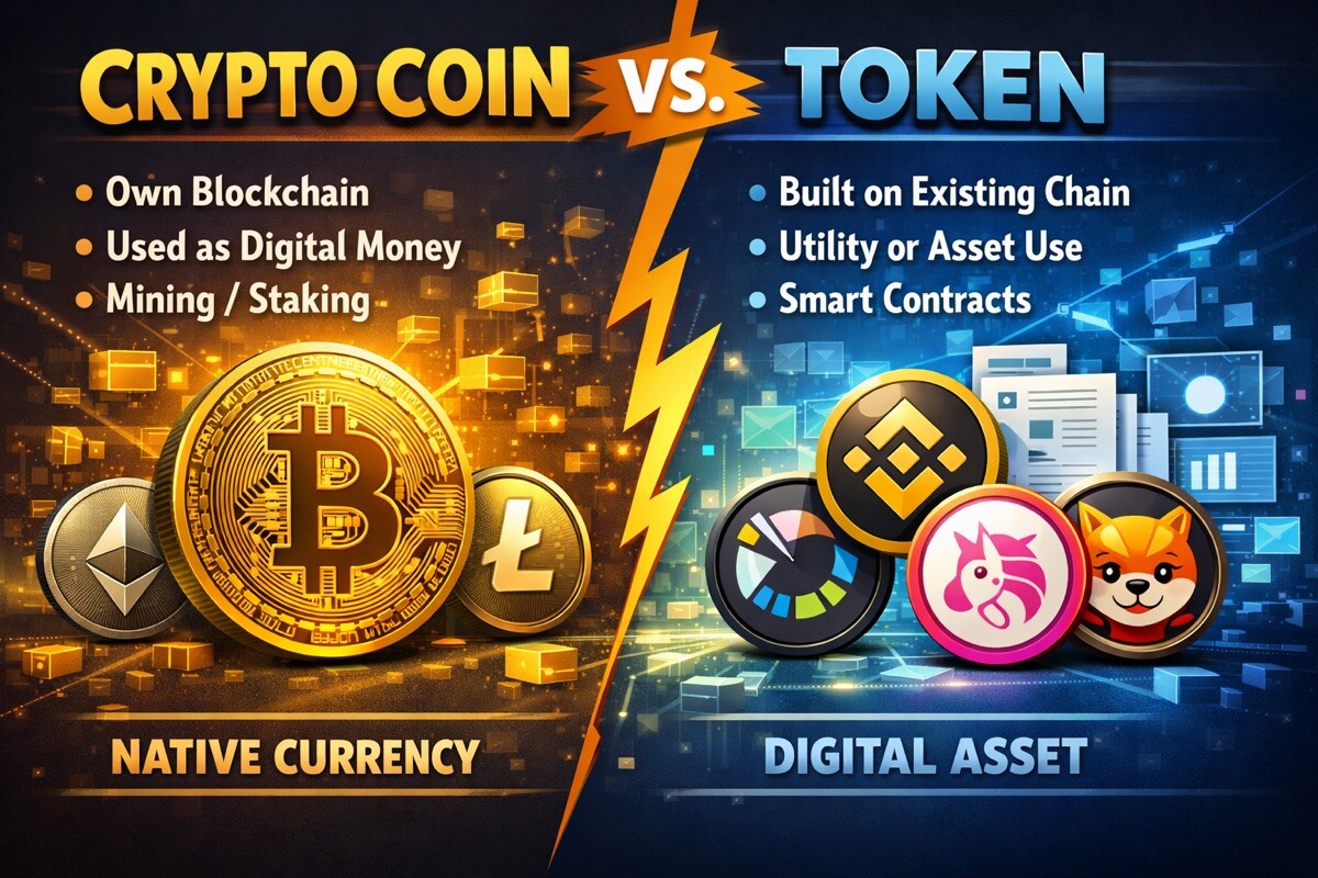 Crypto Coin vs. Token: What’s the Difference?