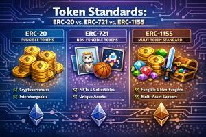 Token Standards: ERC-20 vs. ERC-721 vs. ERC-1155