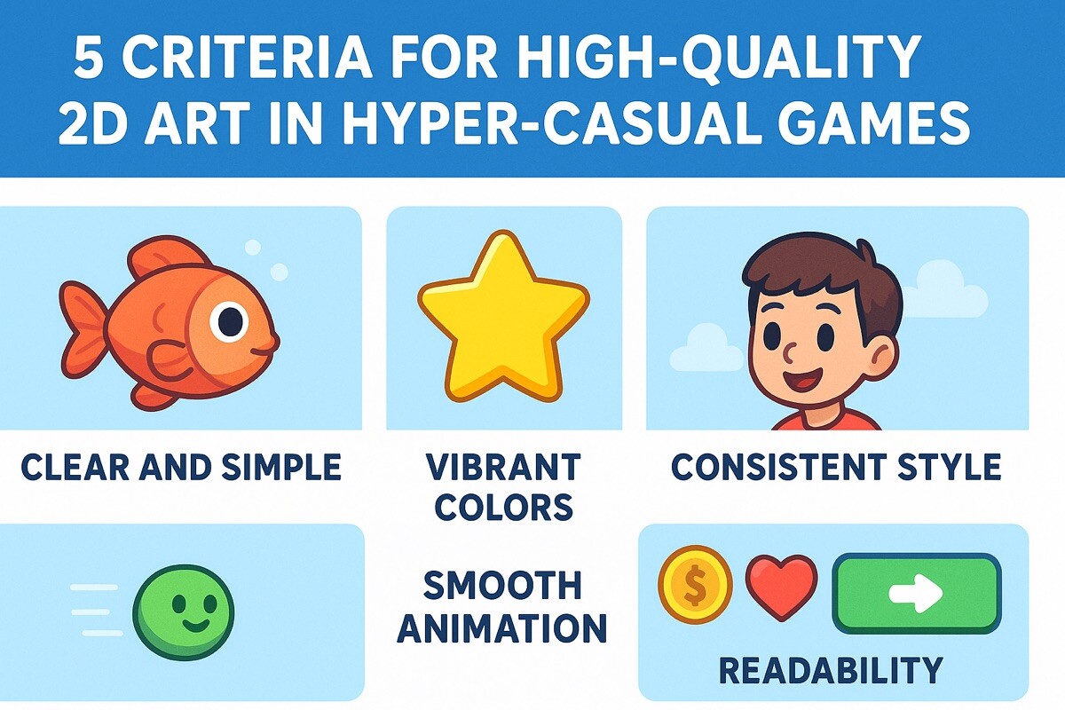 5 Criteria for High-Quality 2D Art in Hyper-Casual Games