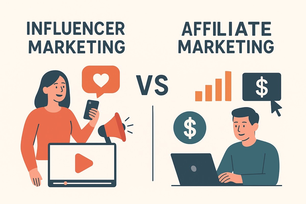 Differences Between Influencer Marketing and Affiliate Marketing