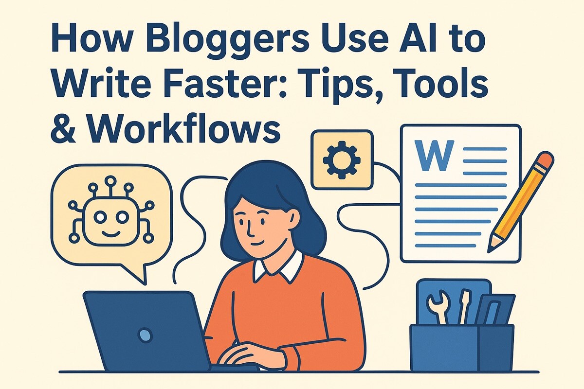 How Bloggers Use AI to Write Faster: Tips, Tools & Workflows