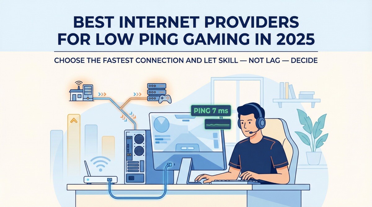 Best Internet Providers for Low Ping Gaming in 2025