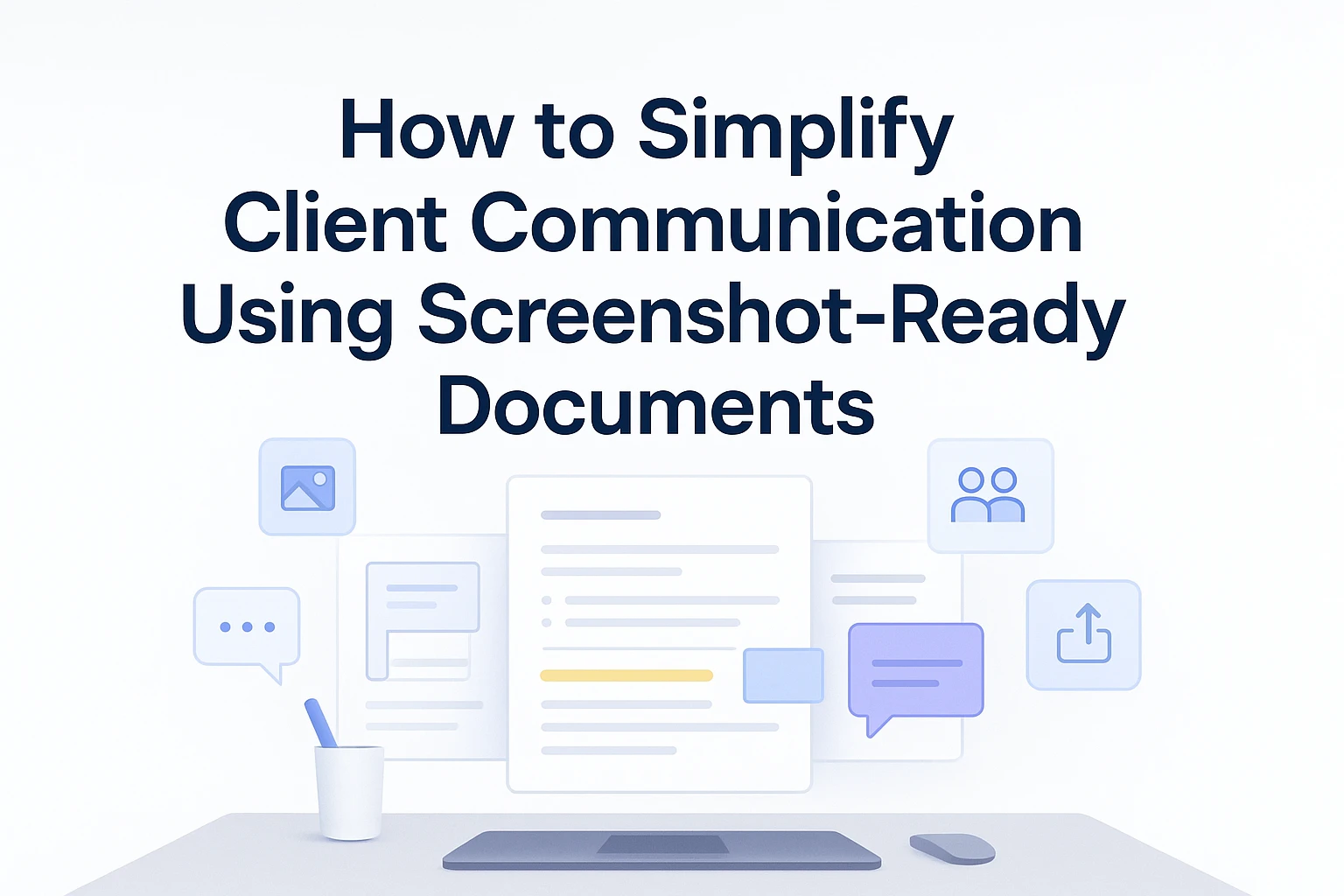 How to Simplify Client Communication Using Screenshot-Ready Documents
