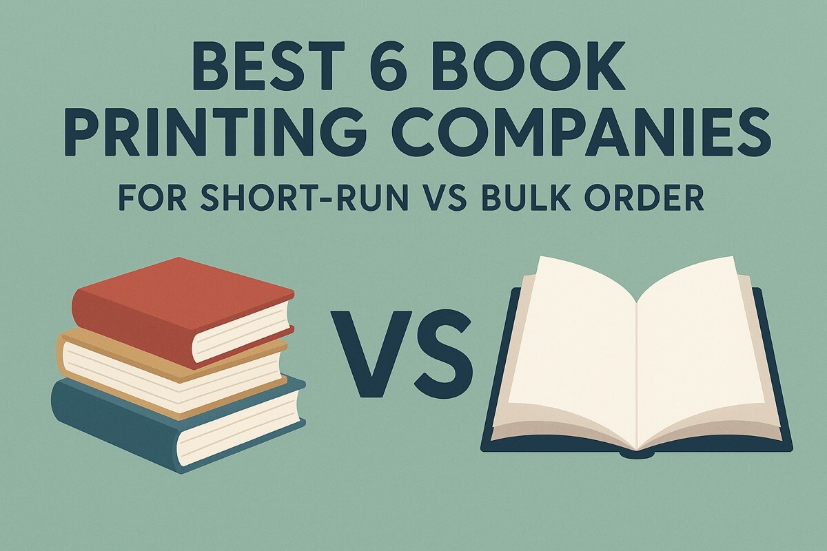 Best 6 Book Printing Companies for Short-Run vs Bulk Order