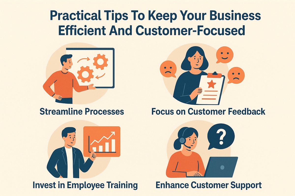 Practical Tips To Keep Your Business Efficient And Customer-Focused