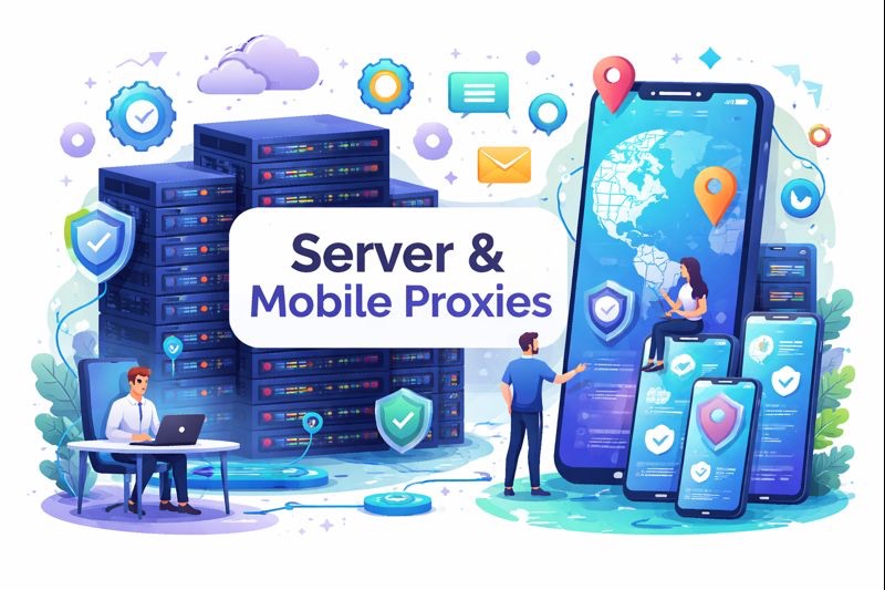 Server & Mobile Proxies for Secure and Scalable Connectivity