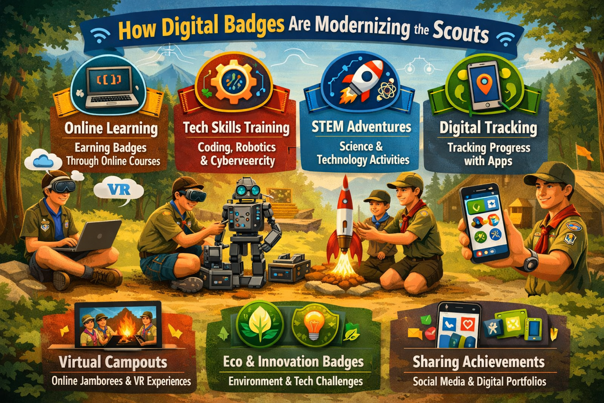 How Digital Badges Are Modernizing the Scouts