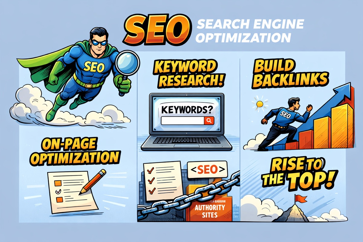 Simple SEO Explained in a Comic