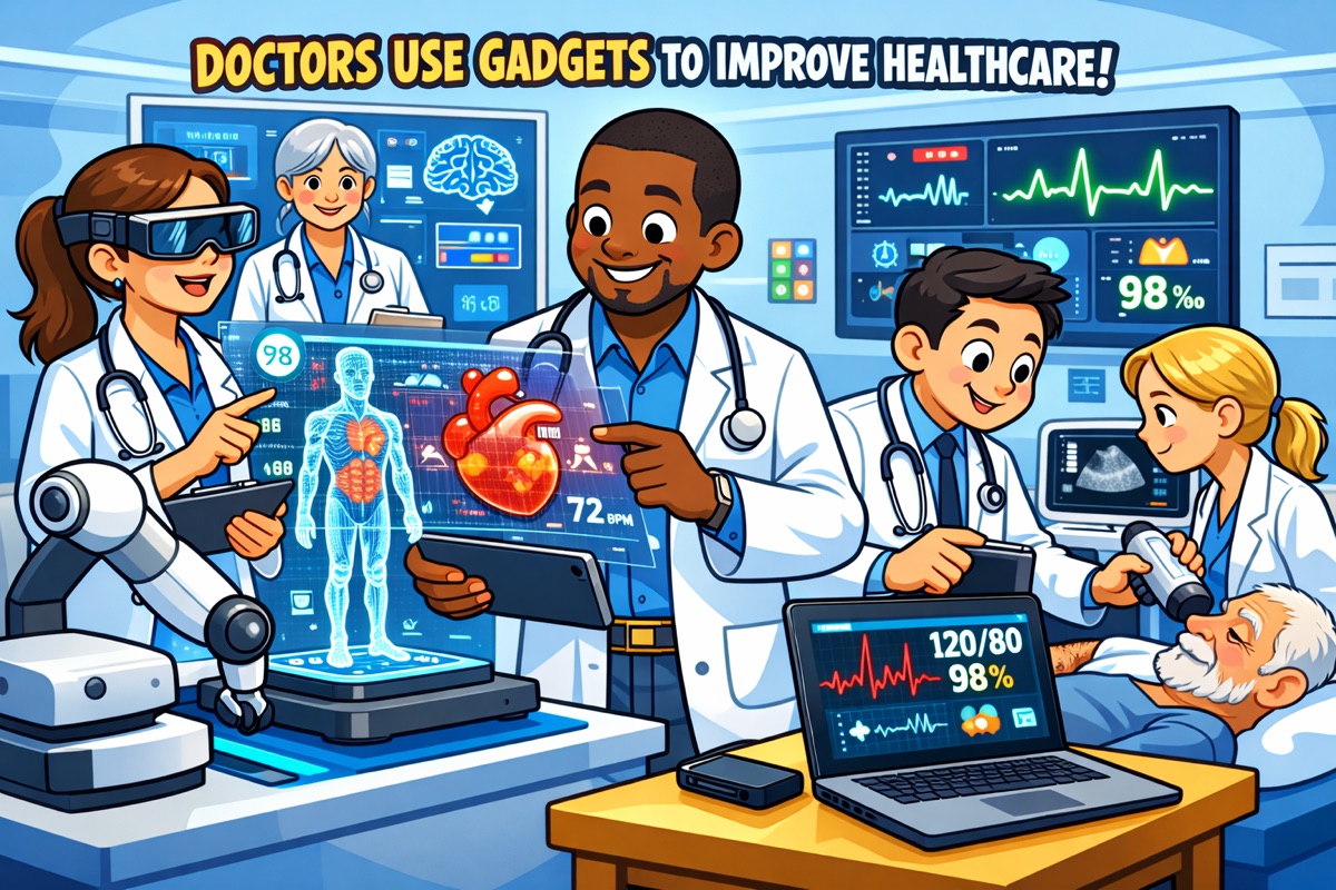Doctors Use Gadgets to Improve Healthcare