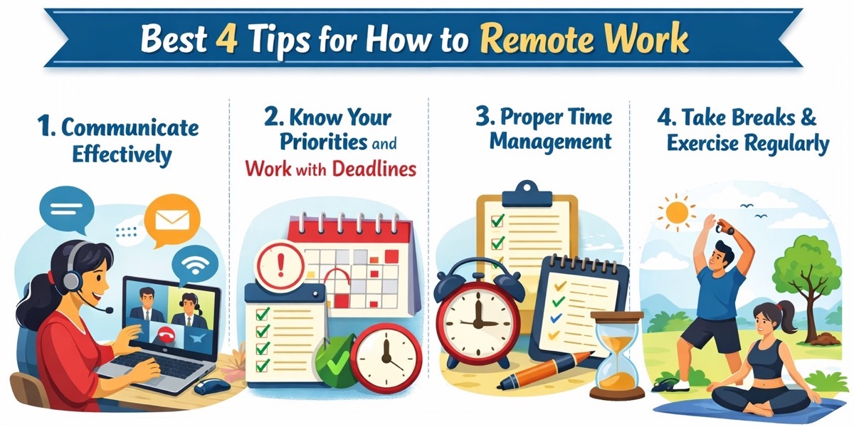 Best 4 Tips for How to Remote Work