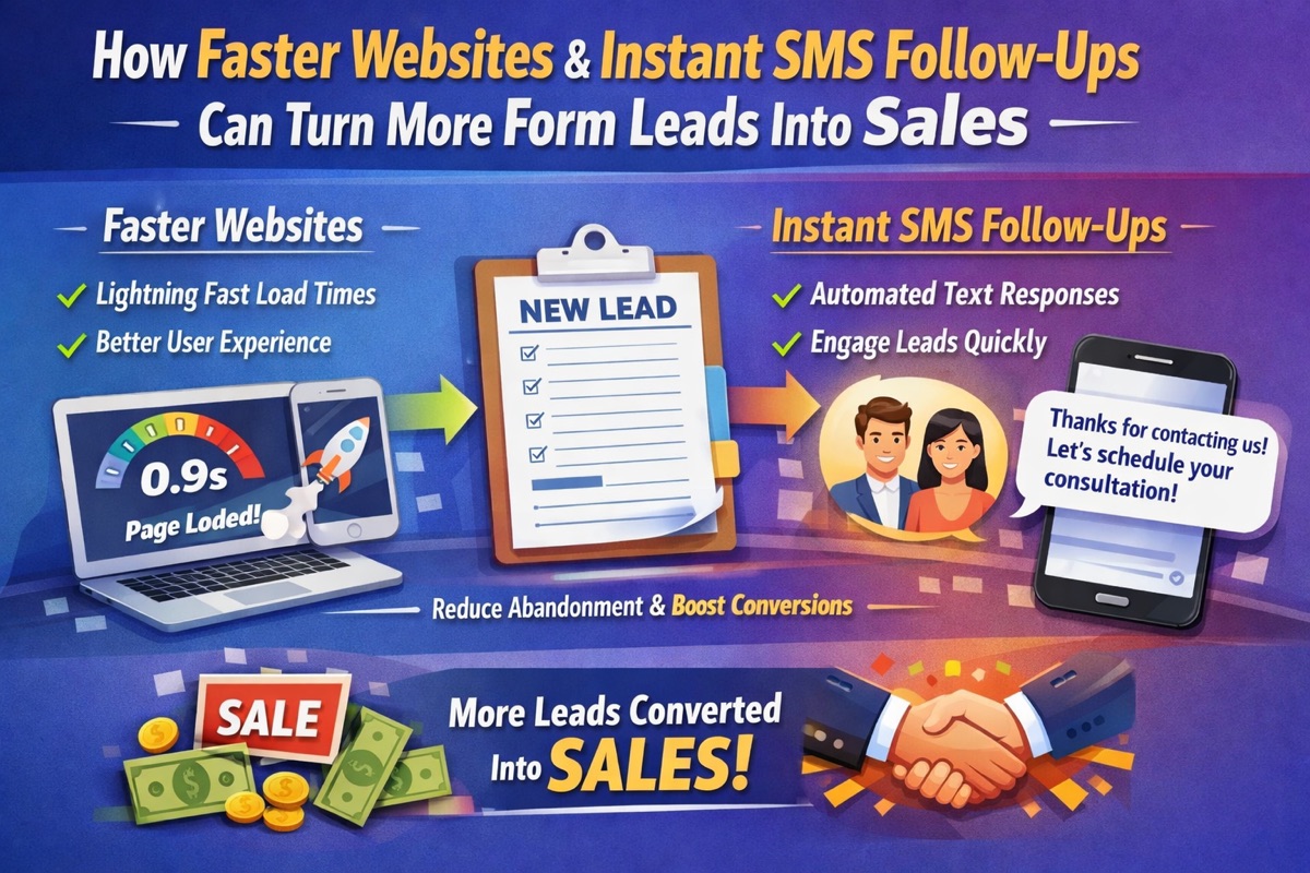 How Faster Websites and Instant SMS Follow-Ups Can Turn More Form Leads Into Sales
