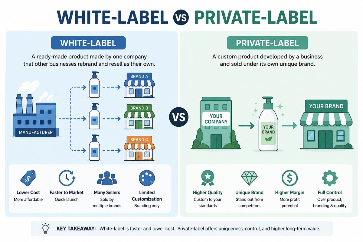 White-label vs Private-label