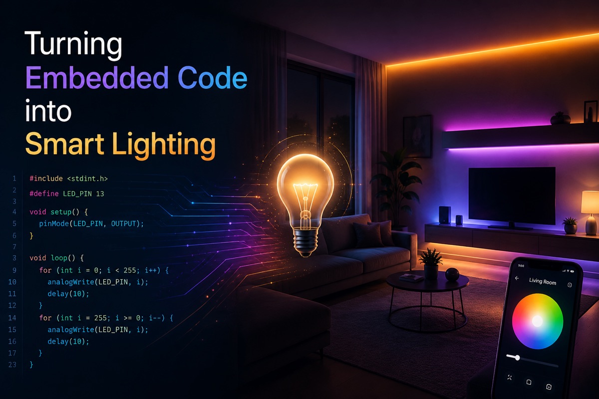 Turning Embedded Code into Smart Lighting