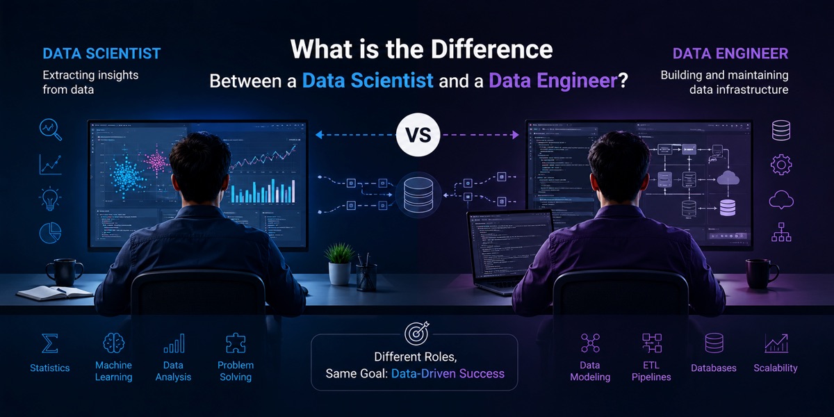 What is the Difference Between a Data Scientist and a Data Engineer?